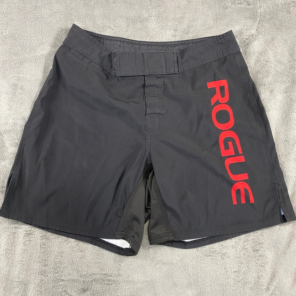 Rogue Fight Shorts 2.0 Mens 32 Black MMA CrossFit Training Fitness Board Gym